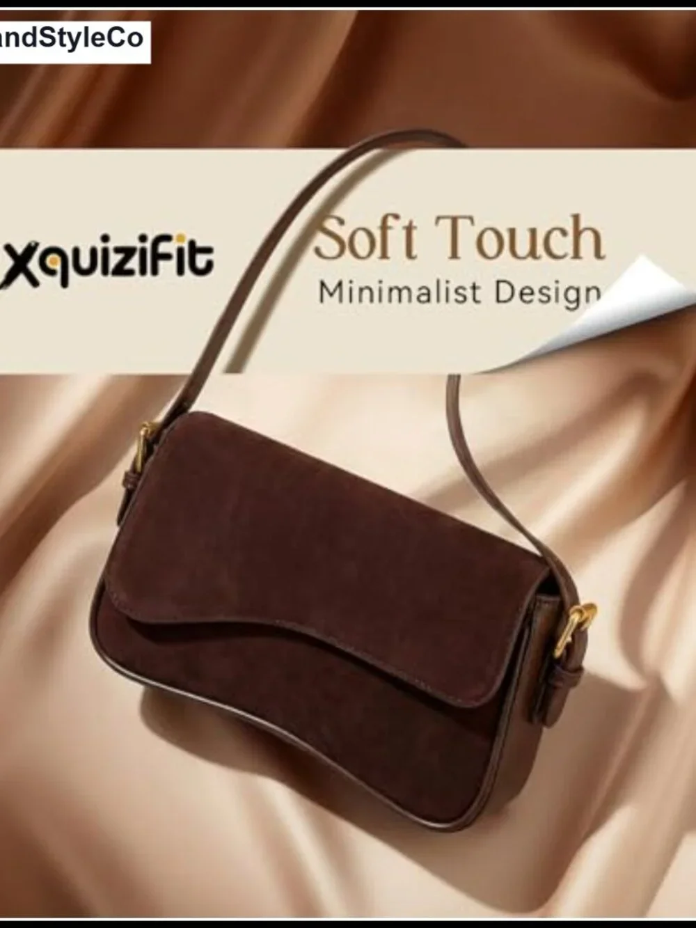 Suede Mini Hobo Shoulder Bag Women's Purse Crossbody